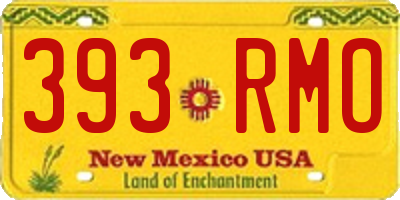 NM license plate 393RMO