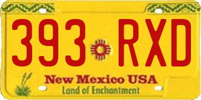 NM license plate 393RXD