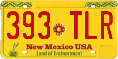 NM license plate 393TLR