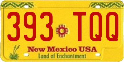 NM license plate 393TQQ