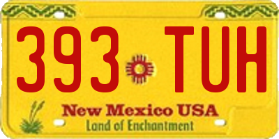 NM license plate 393TUH