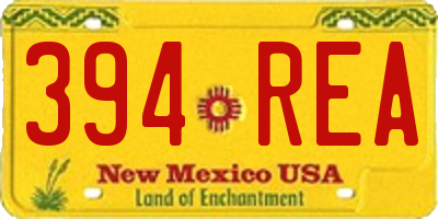 NM license plate 394REA