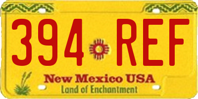NM license plate 394REF