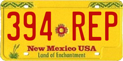 NM license plate 394REP