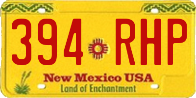 NM license plate 394RHP