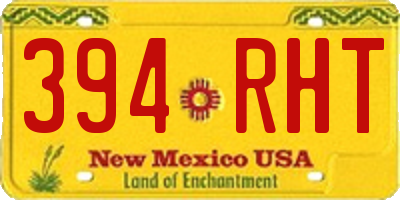 NM license plate 394RHT
