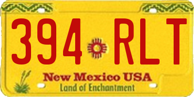 NM license plate 394RLT