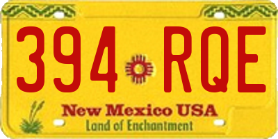 NM license plate 394RQE