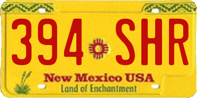 NM license plate 394SHR
