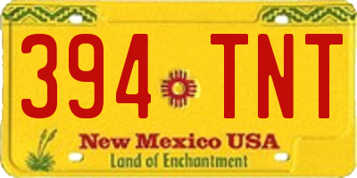 NM license plate 394TNT