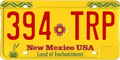 NM license plate 394TRP