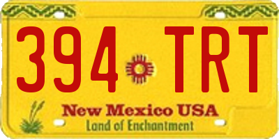 NM license plate 394TRT