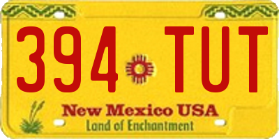 NM license plate 394TUT