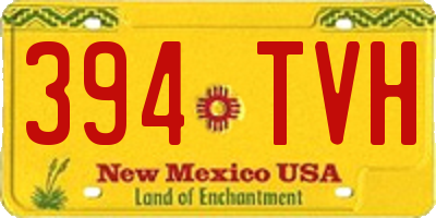 NM license plate 394TVH