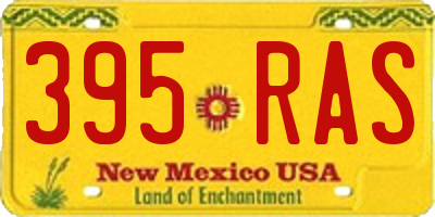 NM license plate 395RAS