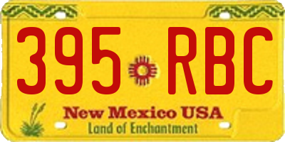 NM license plate 395RBC