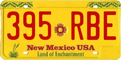 NM license plate 395RBE