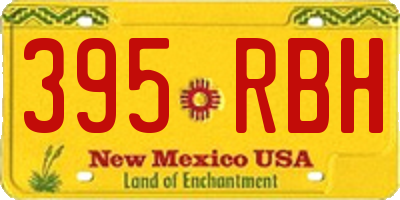 NM license plate 395RBH