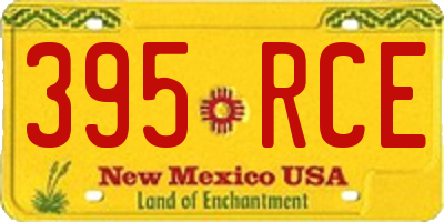 NM license plate 395RCE