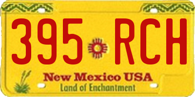 NM license plate 395RCH