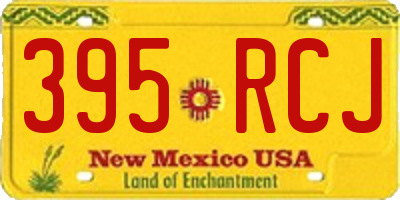 NM license plate 395RCJ