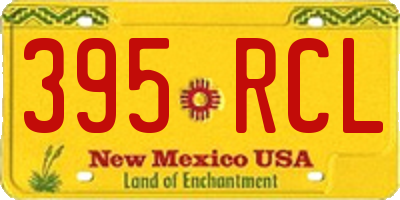 NM license plate 395RCL