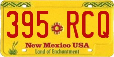 NM license plate 395RCQ