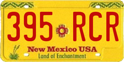NM license plate 395RCR