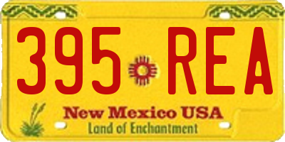 NM license plate 395REA