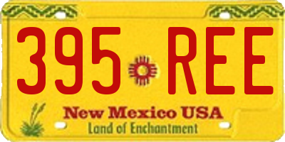 NM license plate 395REE