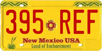 NM license plate 395REF