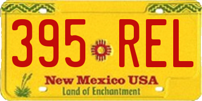 NM license plate 395REL