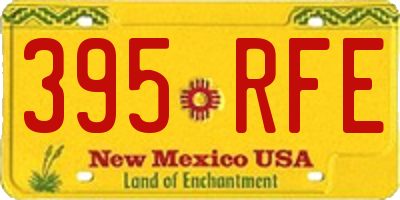 NM license plate 395RFE