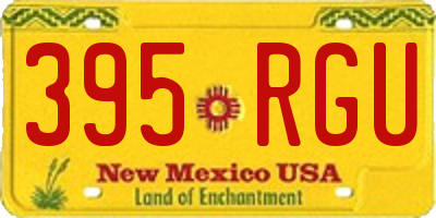NM license plate 395RGU
