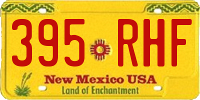 NM license plate 395RHF