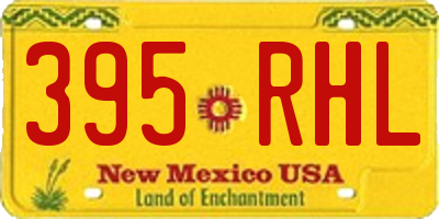 NM license plate 395RHL