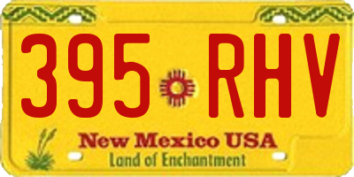 NM license plate 395RHV