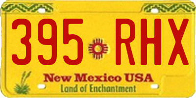 NM license plate 395RHX