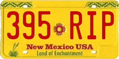 NM license plate 395RIP