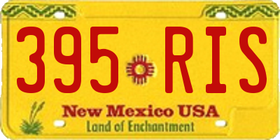 NM license plate 395RIS
