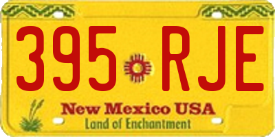 NM license plate 395RJE