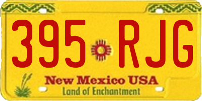 NM license plate 395RJG