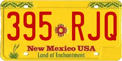 NM license plate 395RJQ