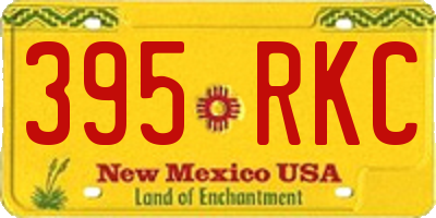 NM license plate 395RKC