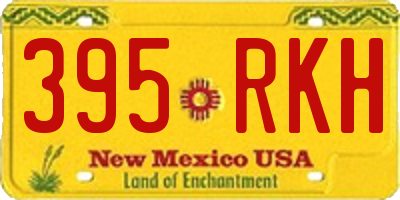 NM license plate 395RKH
