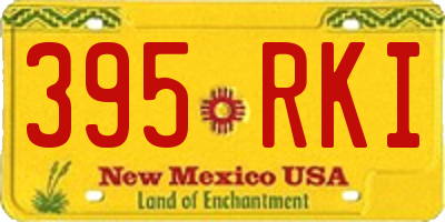 NM license plate 395RKI