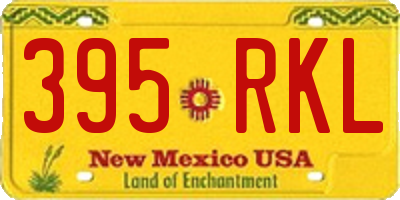 NM license plate 395RKL