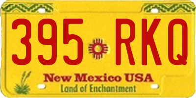 NM license plate 395RKQ