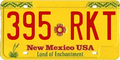 NM license plate 395RKT