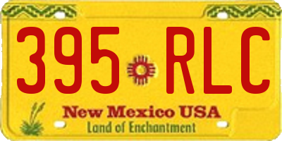 NM license plate 395RLC